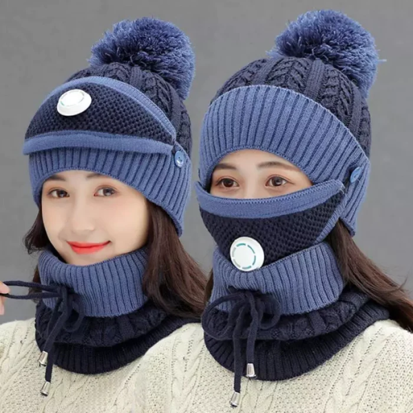 Womens-Winter-Cap-Warm-Scarf